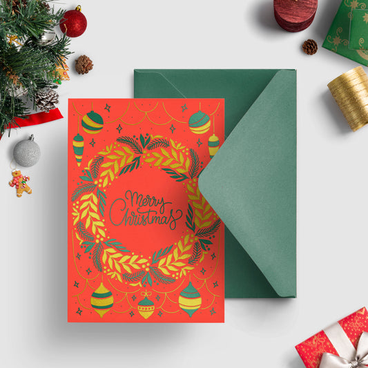 A6 Deluxe Merry Christmas Card + Envelope | 03