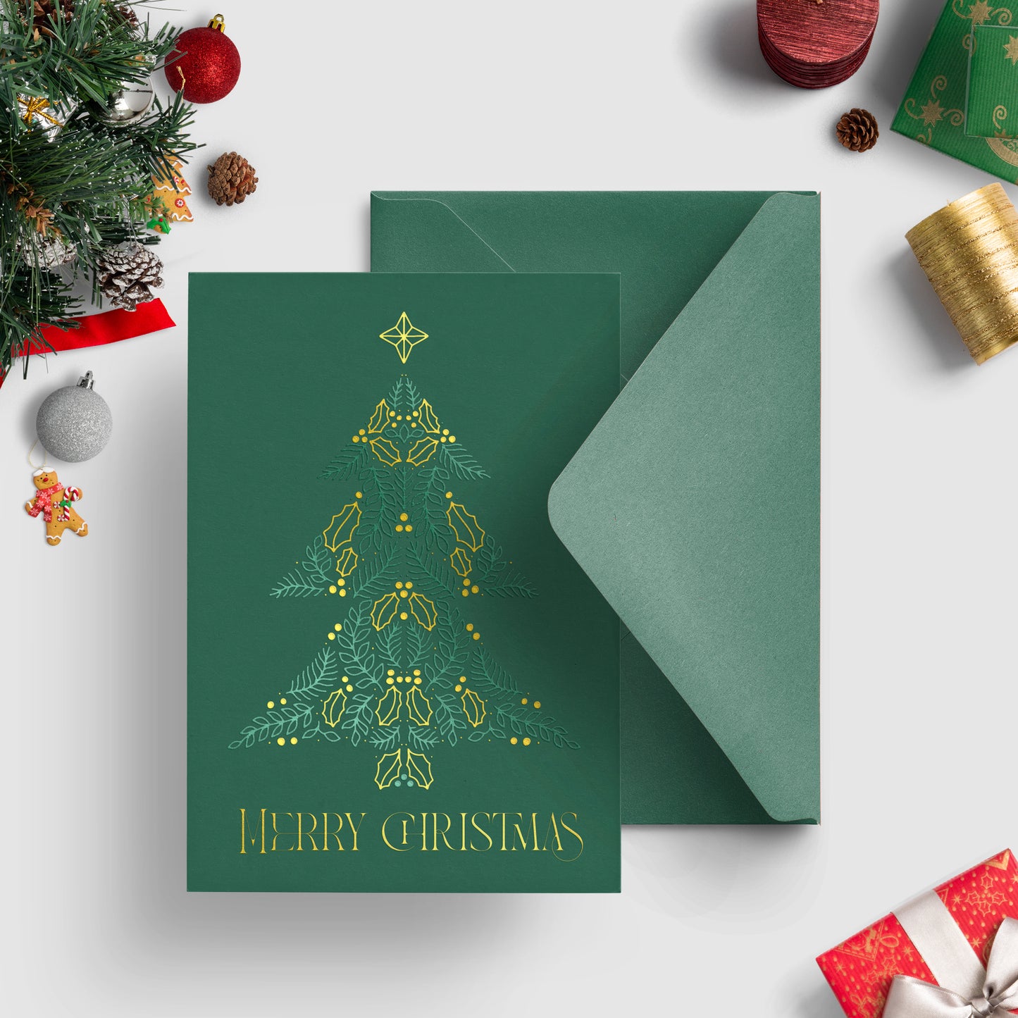 A6 Deluxe Merry Christmas Card + Envelope | 05