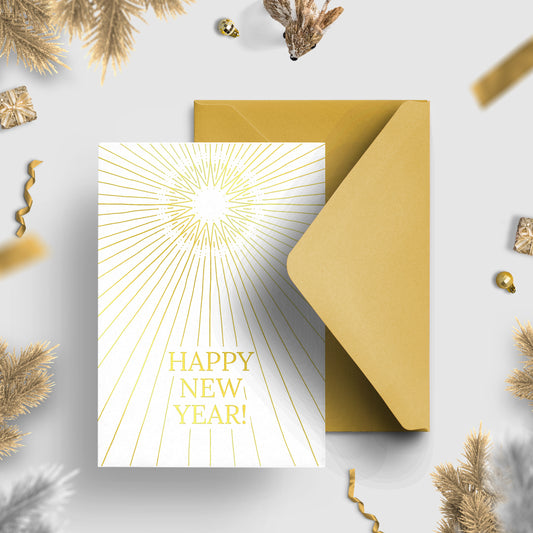 A6 Deluxe New Years Card + Envelope | 02